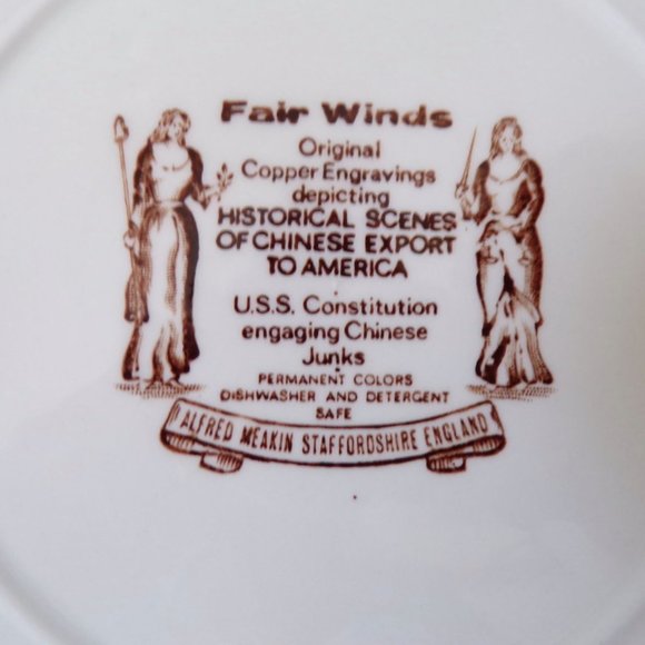 Fair Winds by Alfred Meakin Bread and Butter Plates 6 Piece Set  2909 - Picture 9 of 10